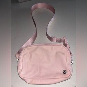Lululemon Athletica Pink Crossbody Bag with Adjustable Strap